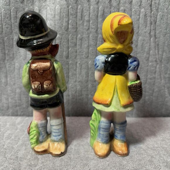 Vintage Porcelain European Boy and Girl Hand Painted Figurines ~ Japan ~ READ - Picture 3 of 6